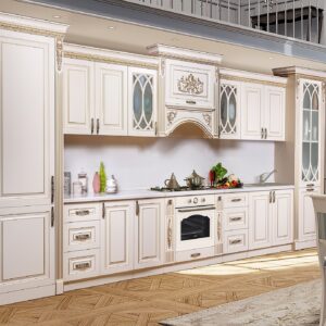 Кухонная мебель "Ариана" золото | Мебельная фабрика "СКФМ"