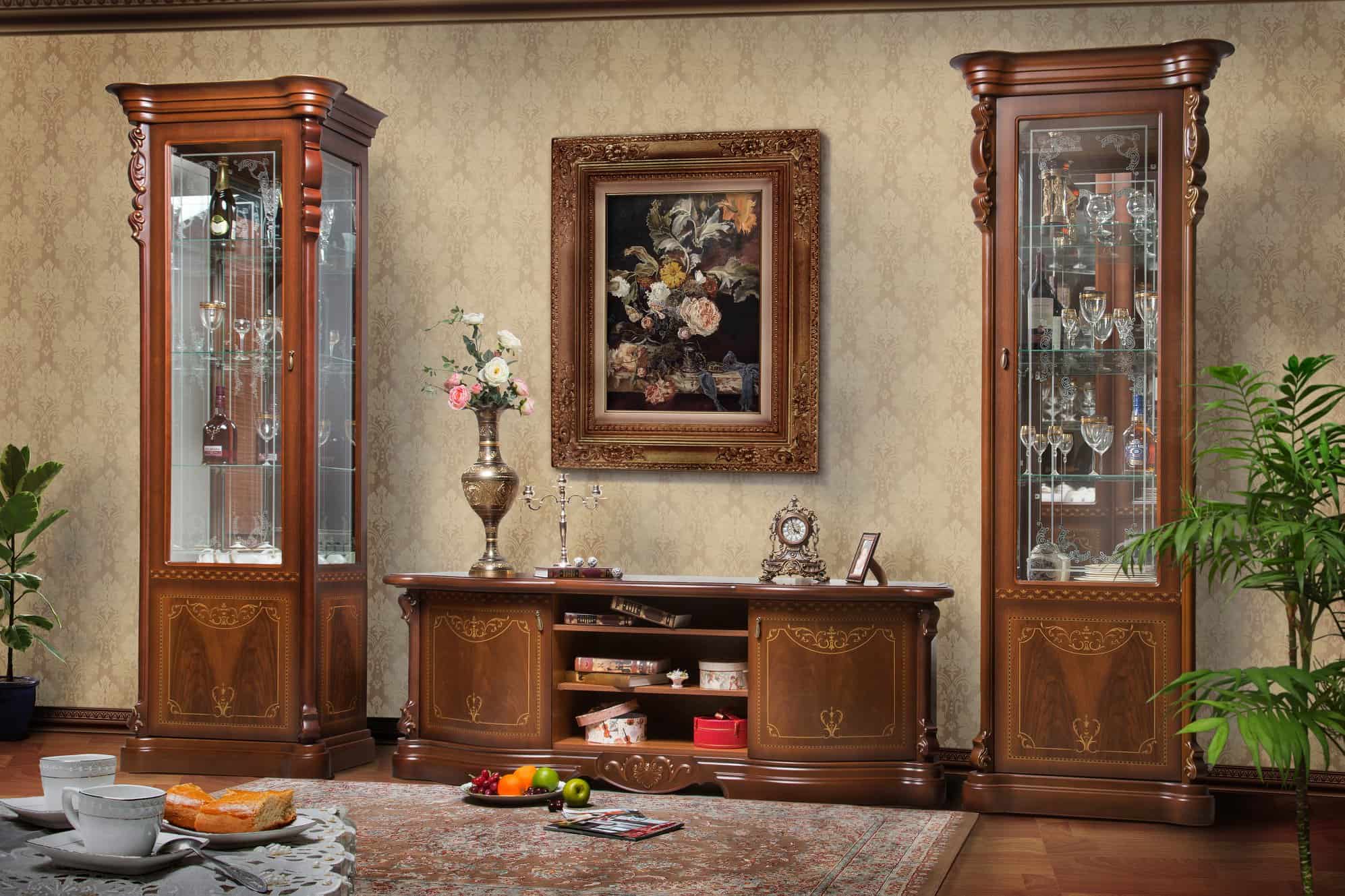 Гостиная "Ева" орех от производителя- Фабрики мебели СКФМ