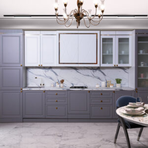 Кухонная мебель "Лючия" бело-серый 4.2 | Мебельная фабрика "СКФМ"