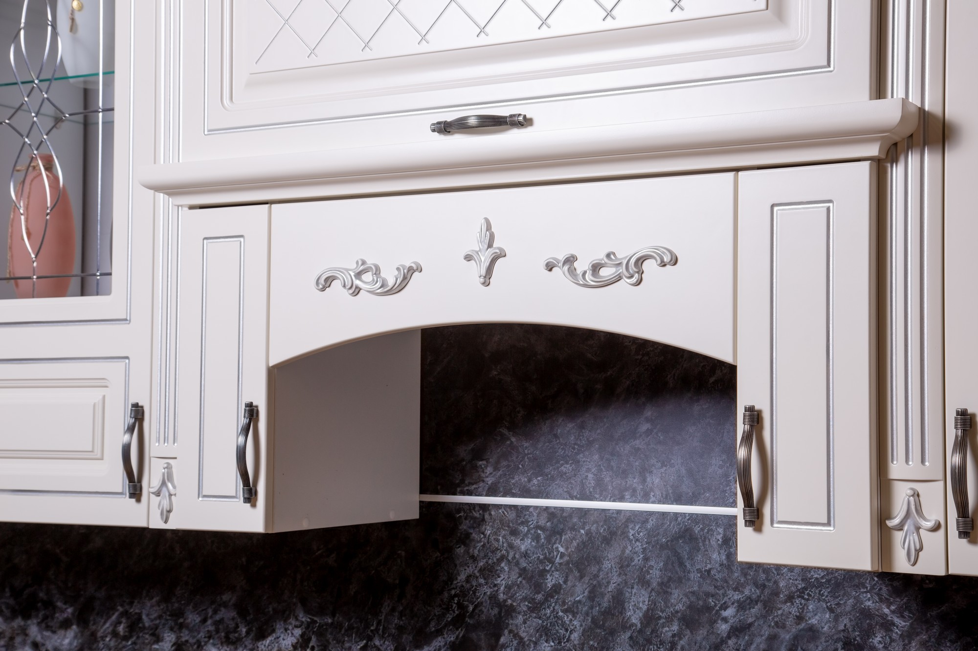 DEIN4581 Кухня "Прага" серебро | Детали 4