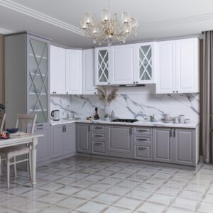 Кухонная мебель "Виктория 3.2х2.0" угловая седая ночь | Мебельная фабрика "СКФМ"