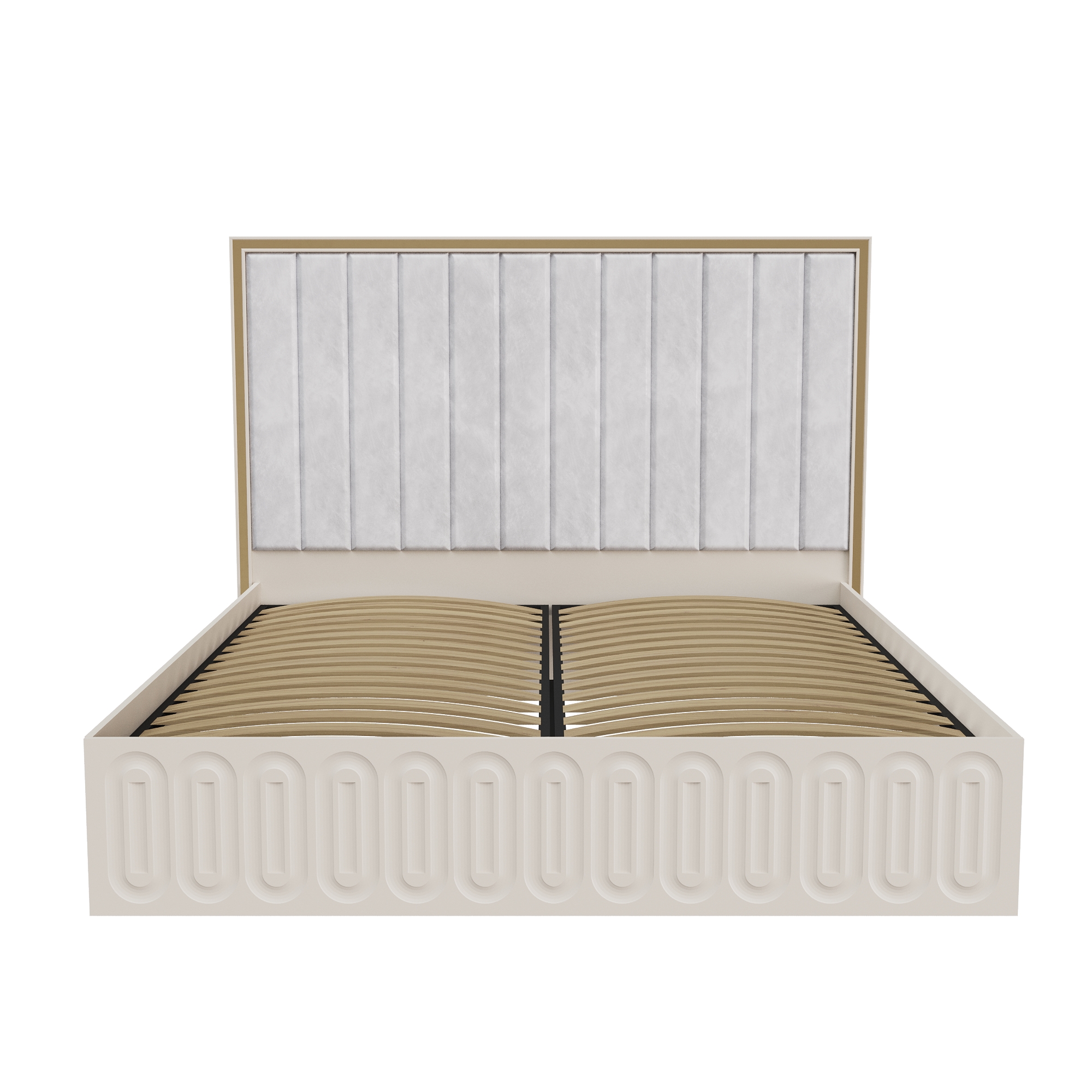 Кровать_galaxy Спальная мебель "Галакси" Сатин | Кровать