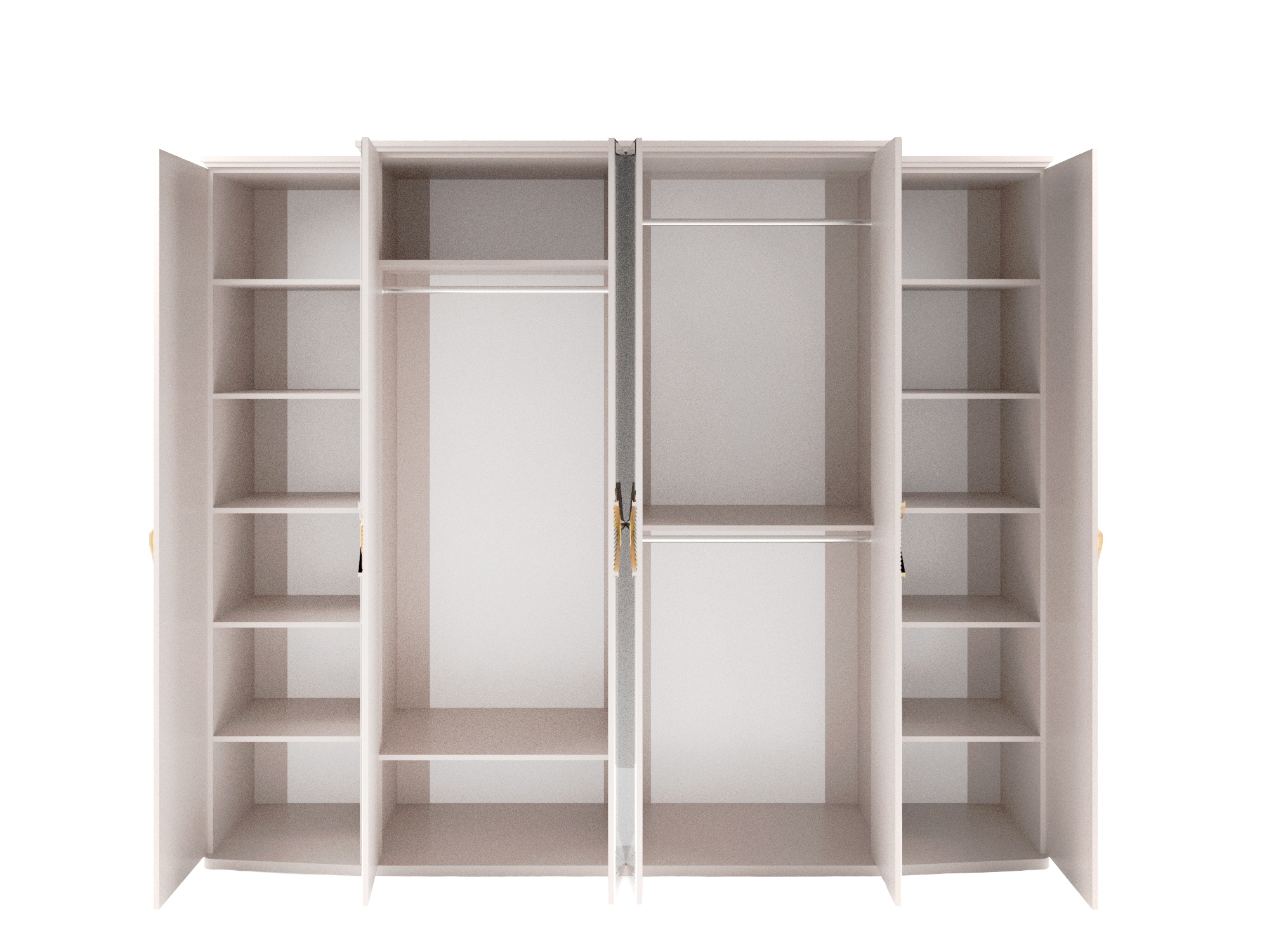 shkaf1_spalnya_ankara_z Спальная мебель "Анкара" зеркальная | Шкаф 6-ти дверный открытый