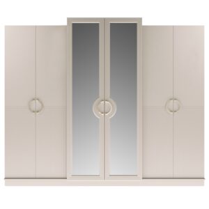 Шкаф 6 двер, Спальная мебель "Каталина" Сатин