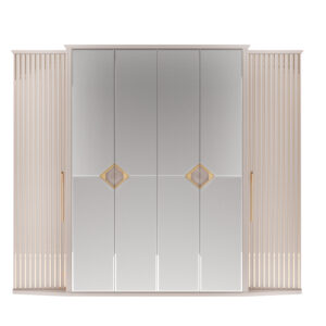 Спальная мебель "Анкара" зеркальная | Шкаф 6-ти дверный