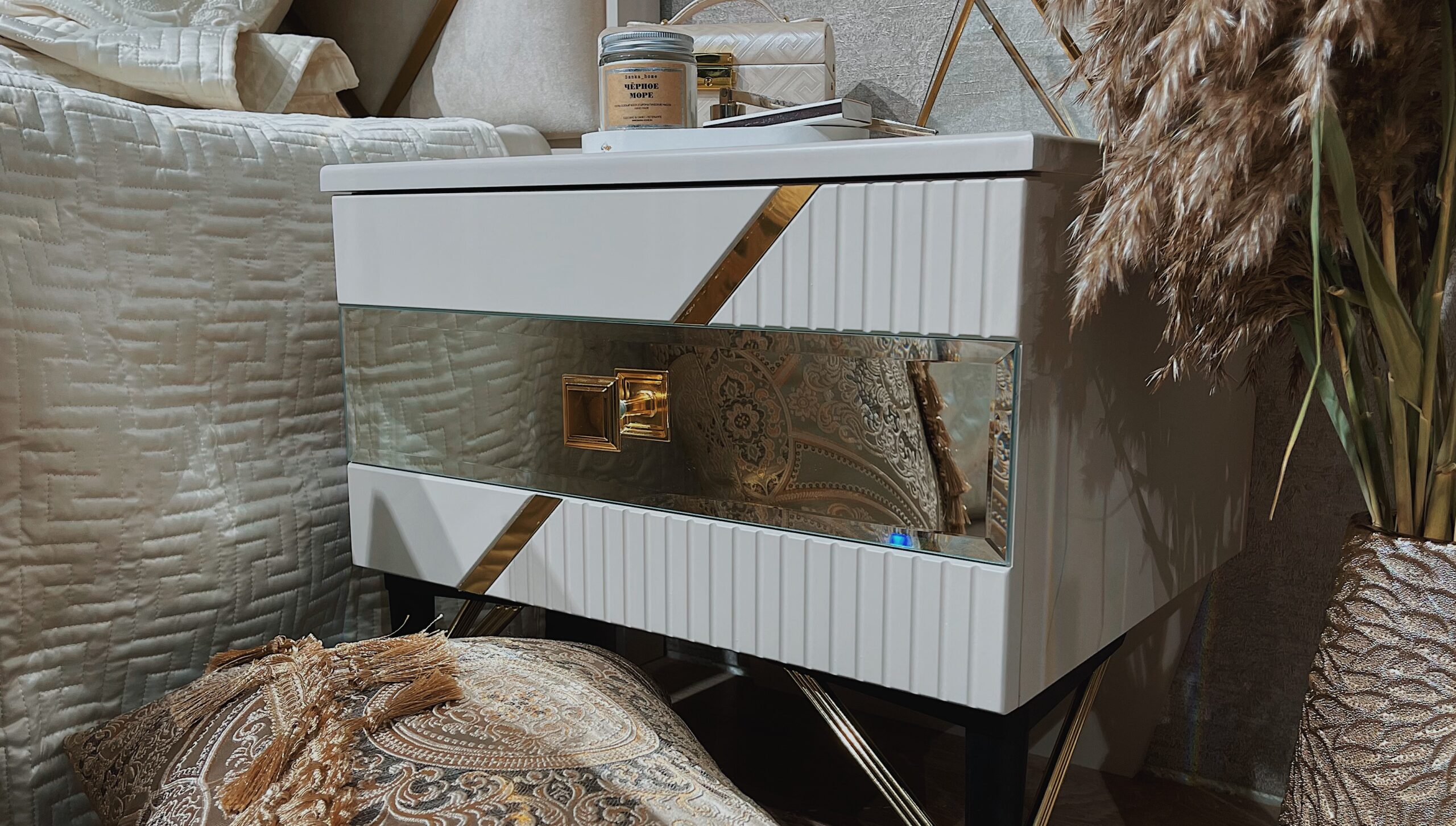 Спальная мебель "Ализе" сатин 5 дв | Детали 2