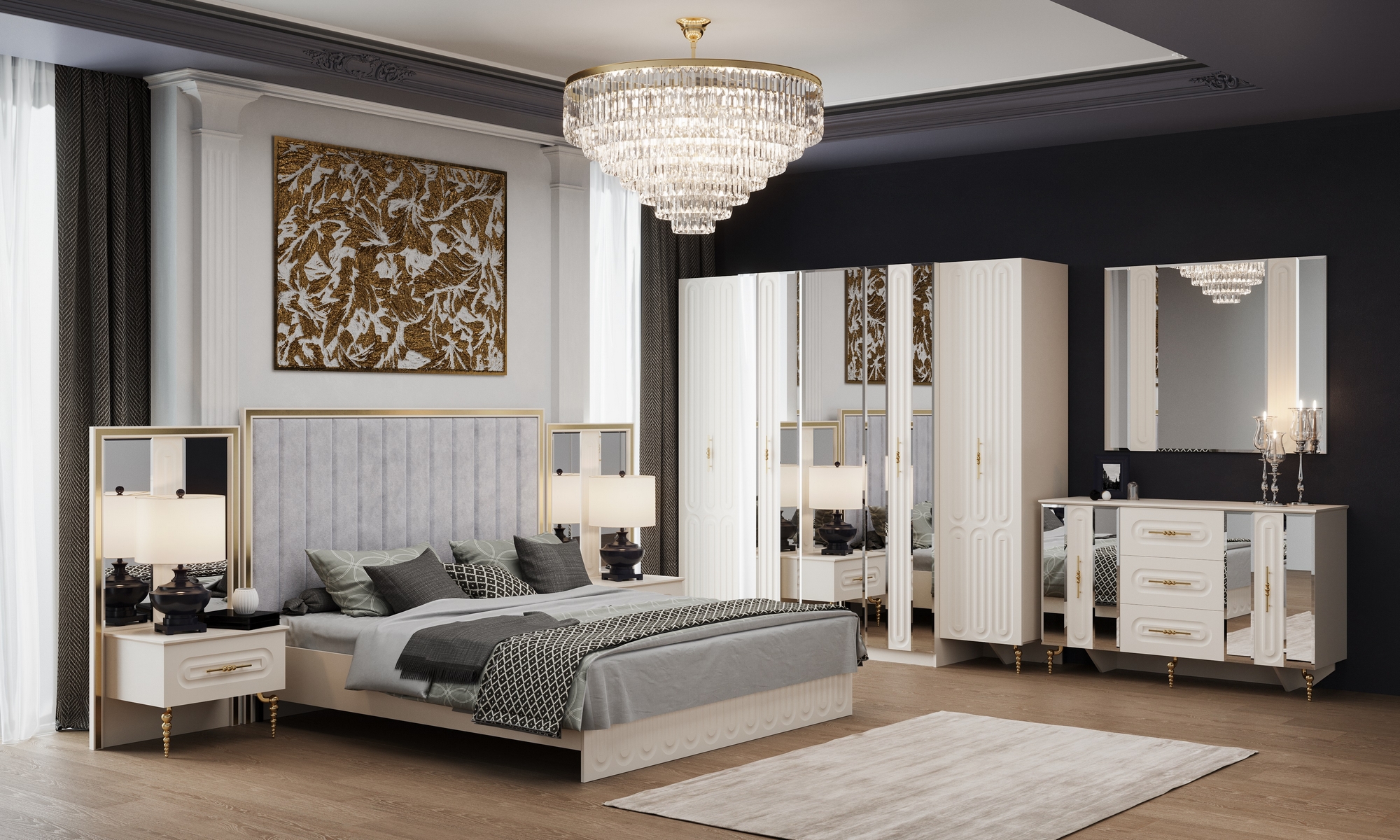 spalnya_mebel_galaxy Спальная мебель "Галакси" Сатин | Мебельная фабрика "СКФМ"